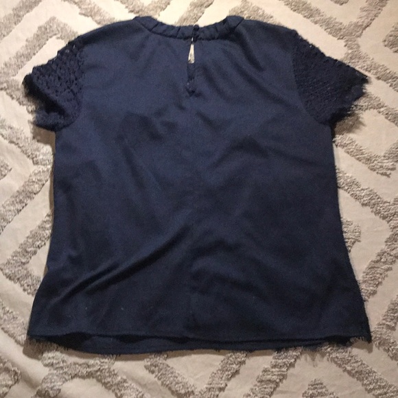 Blue Lace Blouse - Picture 4 of 4